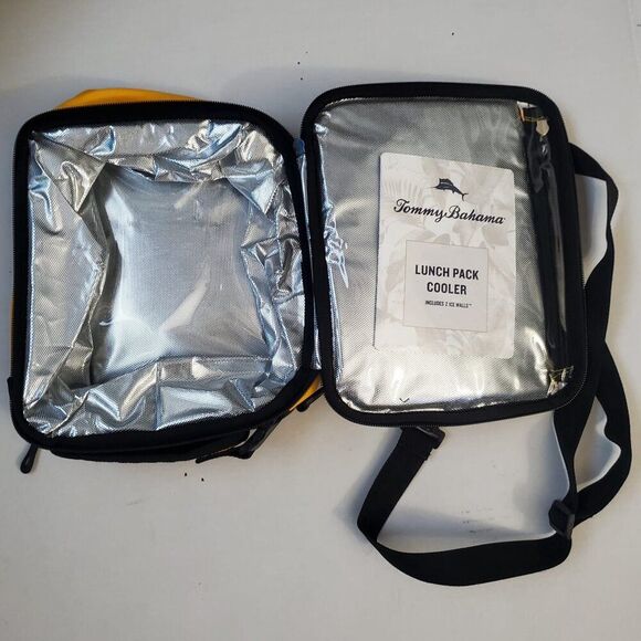 Tommy Bahama Lunch Pack Cooler 2 Ice Walls Zip Expandable Adj Strap - Picture 3 of 6